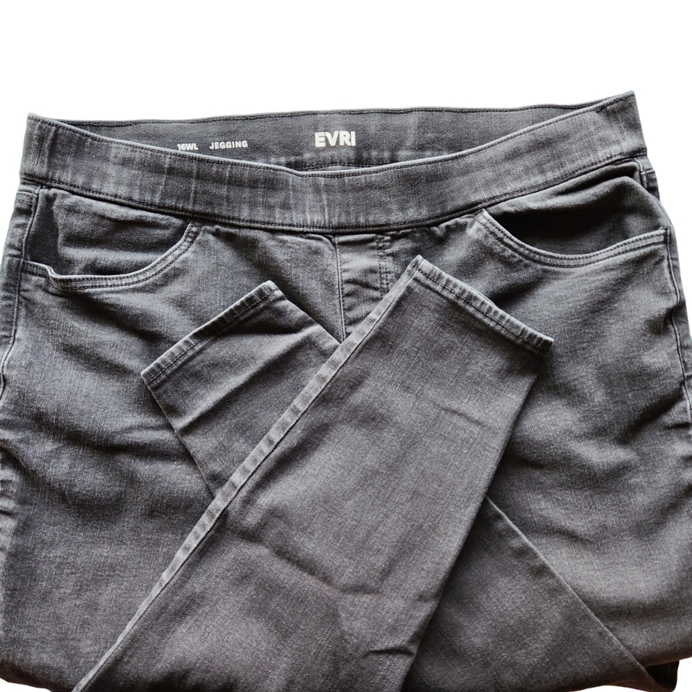 Evri used good condition Pull On Stretch Gray Jeggings